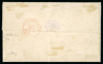 Stamp of Switzerland / Schweiz » Rayonmarken » Rayon I, dunkelblau mit Kreuzeinfassung 1850, Rayon I dunkelblau mit Kreuzeinfassung zusammen mit Rayon II auf Brief