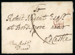 Stamp of Ireland » Pre-Stamp Postal History » Early Period - 1657-1784 1760 (10.6) Folded entire Dublin to Robert Nugent of