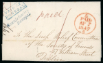 Stamp of Ireland » Postal History (Arranged alphabetically by County) Donegal - Mountcharles: 1847 (6.4) Folded entire from