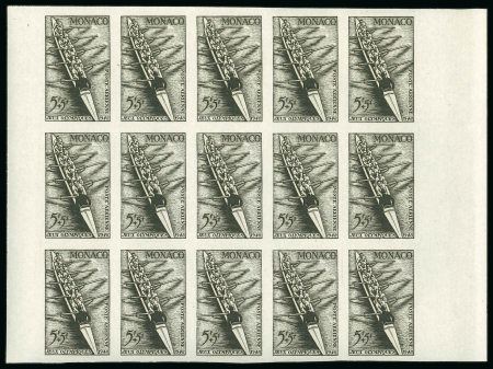 Stamp of Olympics » 1948 London Monaco 1948 Olympics 5+5f Rowing in marginal imperf