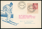 Stamp of Thematics » Sport and Games » Skiing Sweden 1934 two Skiing World Championship covers