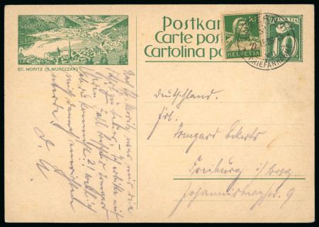 Stamp of Olympics » 1928 St. Moritz 1928 St Moritz accumulation, vignettes and cards