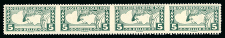Stamp of Austria » 1890-1918 Issues  Austria Österreich 1917 Eilmarken 5H 2x seitlich ungez.