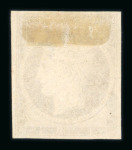 Stamp of Greece » Large Hermes Heads » 1861 Barre proofs 1 lepton plate-proof with plate flaw of the "broken frame" (Constantinidès n° 1 ES. III.3).