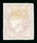 Stamp of Greece » Large Hermes Heads » 1861 Barre proofs 5 lepta plate-proof on pelure paper  (Constantinidès n° 3 ES. I.2).