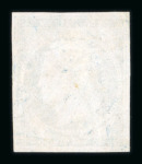 Stamp of Greece » Large Hermes Heads » 1861 Barre proofs 20 lepta plate-proof on thin paper with plate flaw of the "cercle brisé" (Constantinidès n° 5 ES. III.3).