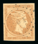 Stamp of Greece » Large Hermes Heads » 1861 Paris print The two shades of the 2 lepta Paris printing (1861) - Franked "67" of Syros (Type I).