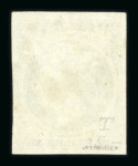 Stamp of Greece » Large Hermes Heads » 1861 Paris print 5 lepta Paris printing (1861) - Thin paper - Franked "67" of Syros (Type I) - Very large margins. Signed Pfenninger