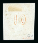 Stamp of Greece » Large Hermes Heads » 1861-62 First Athens Print - Fine prints 10 lepta First Athens printings (1861/1862) - Franked "67" of Syros (Type I). Large margins.
