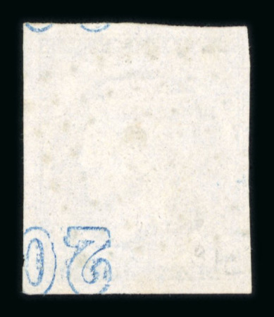 Stamp of Greece » Large Hermes Heads » 1870 Special Print ("hard" method of printing) 20 lepta Special Printing (1870) - Franked (Type I) - Good margins.Control Numbers error of the inverted numbers in the corner  (Coundouros n° 42.4b). Very rare CN's error.
