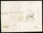 Stamp of Greece » Early Prephilatelic Period Pre-philatelic letter sent from Piraeus (June 3rd, 1852) to Piraeus and redirected to  Naufplion (June 6th, 1852), via Athens (June 5th, 1852).