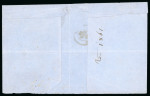 Stamp of Greece » Large Hermes Heads » Covers, frankings and destinations Large part of a cover from Hydra (Dec. 23rd, 1861) to Athens  (Dec. 24th, 1861), via Piraeus (pre-philatelic postmark). Franked at 20 lepta.