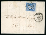 Stamp of Greece » Large Hermes Heads » Covers, frankings and destinations Pre-paid letter from Athens (Apr. 7th, 1862) to Tinos. Franked at 20 lepta, the Greek domestic rate for a letter up to 15 grams, with a 20 lepta of the first Ahens printings (1861/1862).  Good to very large margins.