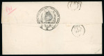 Stamp of Greece » Large Hermes Heads » Covers, frankings and destinations Pre-paid letter from Chalkis (Apr. 28th, 1862) to Syros (May 1st, 1862), via Athens.Franked at 20 lepta.
