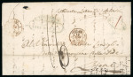 Stamp of Greece » Early Prephilatelic Period Pre-philatelic letter from Cephalonia (Oct. 17th, 1859) to Lyon, via Marseille  (Nov. 10th, 1859).