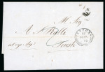 Stamp of Greece » Early Prephilatelic Period Lot of 5 pre-philatelic letters from Syros to Trieste from 1840 to 1852.