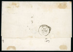 Stamp of Greece » Large Hermes Heads » Covers, frankings and destinations Unpaid letter from Trieste (May 9th/21st, 1862) to Athens (May 16th/28th, 1862). Taxed at the arrival at 75 lepta.