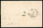 Stamp of Greece » Large Hermes Heads » Covers, frankings and destinations Paid letter from Patras (Nov. 25th/Dec. 7th, 1879) to Trieste (Nov. 30th/Dec. 11th, 1879).Franked at 30 lepta.