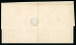 Stamp of Greece » Large Hermes Heads » Covers, frankings and destinations Letter from Canea (June 30th/July 12th, 1874) to Syros (Jul. 8th/20th, 1874) franked with blue François-Joseph 10 soldi canceled.