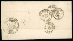 Stamp of Greece » Early Prephilatelic Period Stampless letter from the Consulate of Greece of Catanzaro, Calabria (Nov. 4th, 1868) to the General Consul of Italia in New York (Nov. 24th, 1868) , via Napoli, Torino & Milano