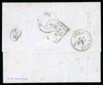 Stamp of Greece » Large Hermes Heads » Covers, frankings and destinations Pre-paid letter from Courfou (June 29th/July 11th, 1871) to Venice (July 1st/13th, 1871). Insufficently stampe d and taxed at the arrival with 60 centisimi.
