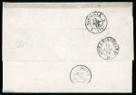 Stamp of Greece » Large Hermes Heads » Covers, frankings and destinations Unpaid letter from Lyon (July 1st/13th, 1866) to Athens (July 6th/18th, 1866), via Marseille (July 2nd/14th, 1866) and with Lyon to Marseille ambulant postmark ((July 2nd/14th, 1866). Taxed at the arrival at 132 lepta