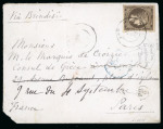 Stamp of Greece » Large Hermes Heads » Covers, frankings and destinations Three letters from Greece to France at the international U.P.U. rate (30 lepta) for a letter up to 15 grams