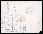 Stamp of Greece » Large Hermes Heads » Covers, frankings and destinations Three letters from Greece to France at the international U.P.U. rate (30 lepta) for a letter up to 15 grams