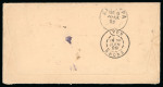 Stamp of Greece » Small Hermes Heads Letter from Greece ( June 6th/18th, 1899) to Lyon (June 13th/25th, 1899), via Corfou (June 9th/21st, 1899).Insufficiently franked at 20 lepta with a pair of 10 lepta of small Hermes headsTaxed at the arrival at 10 cemt