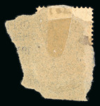 Stamp of Persia » 1909-1925 Sultan Ahmed Miza Shah (SG 320-601) 1911 Ahmad Shah Small Portrait Issue 12ch green & blue, perf. 11.5x11, tall, used on a piece