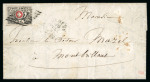 Stamp of Switzerland / Schweiz » "Waadt", "Neuenburg", "Winterthur" 1851, Waadt 5, auf Ortsbrief von Genf in der markenlosen Zeit
