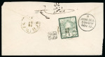 Stamp of Persia » 1876-1896 Nasr ed-Din Shah Issues 1882 Dual currency issue 5ch two covers, one variety Yost for Post