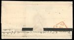 Stamp of Ireland » Pre-Stamp Postal History » Unified Post Period - 1827-1839 1830 (2.9) Folded mourning letter sheet to Durham,