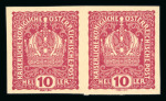 Stamp of Austria » 1890-1918 Issues  Austria Österreich 1916-18 Kriegspropagandafälschung 5H und 10H ungez.