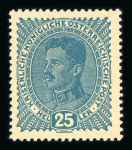 Stamp of Austria » 1890-1918 Issues  Austria Österreich 1916-18 Kriegspropagandafälschung 5H, 10H, 25H