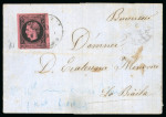 Stamp of Romania » 1866-67 Prince Carol I - Coloured Papers 1866 Prince Carol 20 parale on thick (rose) and thin paper, on letters sent from Bucharest to Braila and Ploiesti.