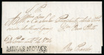 Stamp of Brazil » Postal History Brazil 1838 entire Minas Novas cancel