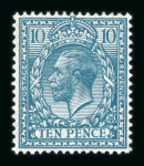 Stamp of Great Britain » King George V » 1924-36 Issues 1924 wmk Block Cypher 1/2d to 1s mint n.h. set of 12 with watermark inverted