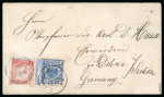 Stamp of China » Foreign Post Offices » German Post Offices » Kiautschou China Chefoo German PO 1895 combination cover
