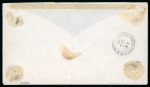 Stamp of Egypt » 1867-69 Penasson 1870 registered three colour cover Mehalla to Vienna