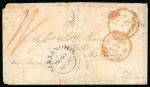 Stamp of Great Britain » British Post Offices Abroad » Crown Circle Handstamps 1856 Crown circle Alexandria cover to Cork Ireland
