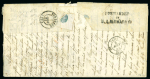 Stamp of Bahamas Bahamas 1853 French Vice Consul forwarded entrie to Bordeaux