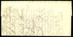 Stamp of Bahamas Bahamas 1853 French Vice Consul forwarded entrie to Bordeaux