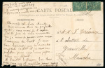 Stamp of Colonies françaises » St. Pierre et Miquelon 1892, jolie carte postale vue des rochers du Cap Blanc