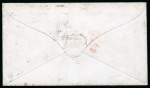 Stamp of Great Britain » 1854-1900 Postal History of the Perforated Line Engraved and Surface Printed Issues 1861 (May 25) Envelope to Louisiana, USA, sent during the American Civil War when postal services to the southern states had been suspended