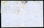 Stamp of St. Vincent Saint Vincent 1865 Polignac cover