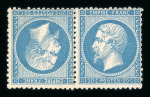 Stamp of France » Collections 1862-1875, bel ensemble assez peu commun de sept paires