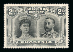 Stamp of Rhodesia 1910-1913, 2d black and slate-black, perforated 15,
