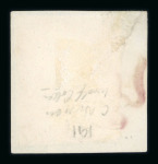 Stamp of Great Britain » 1840 1d Black and 1d Red plates 1a to 11 1840 1d grey-black pl. 1a IK, clear to very large margins, tied to small piece by magenta Maltese Cross (cert. states "watery purplish-red")