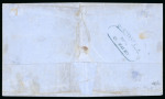 Stamp of Ionian Islands » 	British Protectorate » 1859 Issue (S.G. 1-3) Ionian Islands 1860 Cephalonia to Santa Maura 1/2d and 1d cover